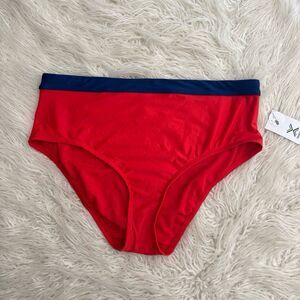 Xersion High Rise Bikini Bottom Watermelon Navy Size XXL